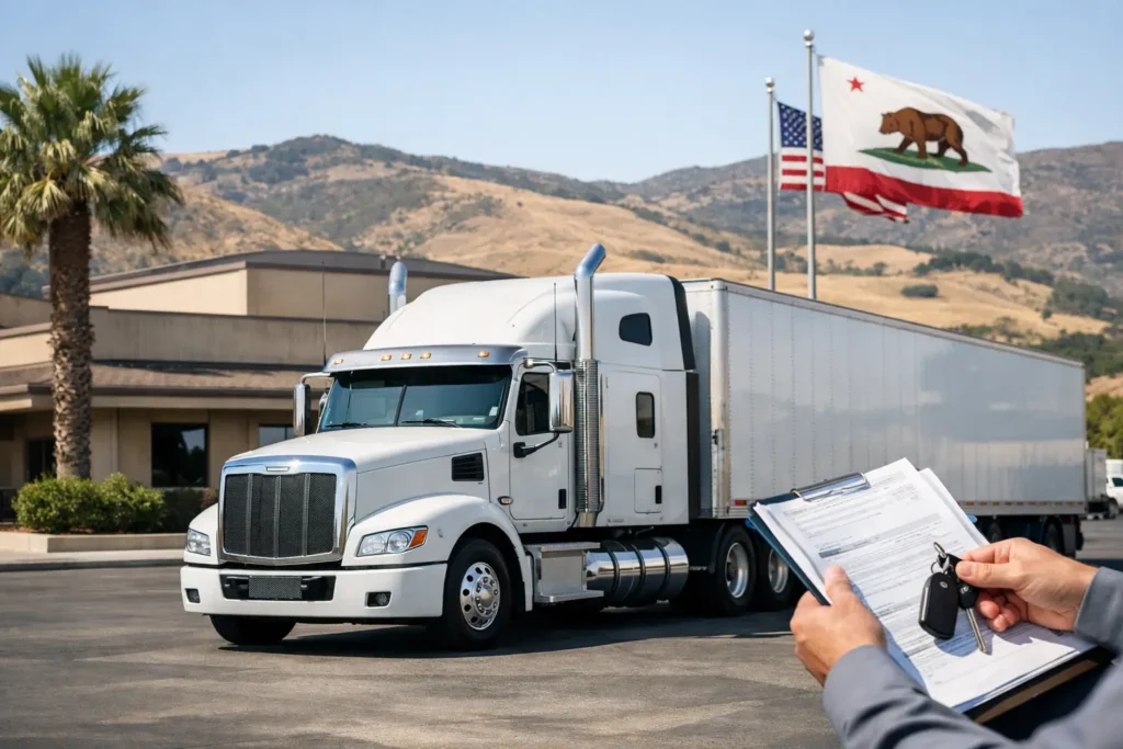 How to Register a Commercial Truck in California