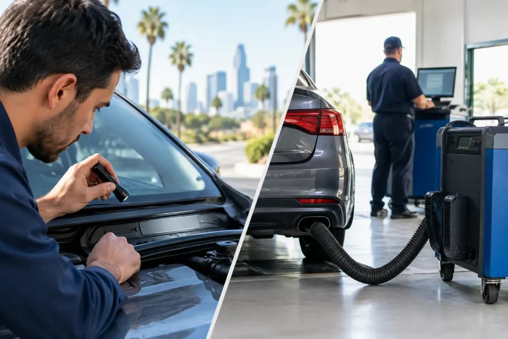 VIN Verification vs Smog Inspection in California